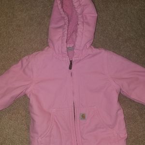 Carhartt Girls 2T Pink Coat Excellent Condition